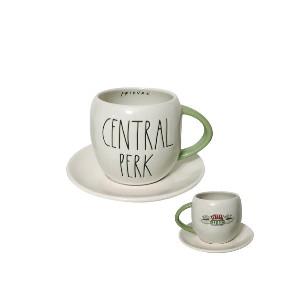 Rae Dunn Central Perk Mug with Green Handle